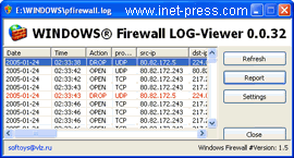 WINDOWS Firewall LOG-Viewer 0.0.32