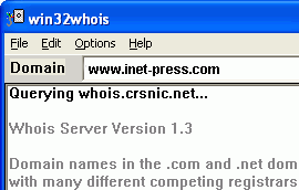 Win32Whois 0.9.3