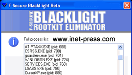 F-Secure BlackLight 2.2.1030